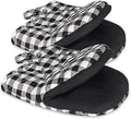 Goldmeet Mini Oven Mitts 2-Pack, 7"x5.5", 500°F Silicone Grip | Non-Slip, Heat Resistant, Machine Washable, Hanging Loop, Fits Small Hands, for Baking Grilling BBQ Cooking