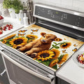 HOMETITUTE Highland Calf Stove Top Cover 28x20 Sunflower Diatomite Mat