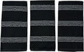 Black Kitchen Hand Dish Towels: Oversized 18" x 28",100% Cotton Soft Absorbent Dish Cloths for Cleaning Drying, Set of 3 Multipurpose for Everyday Use