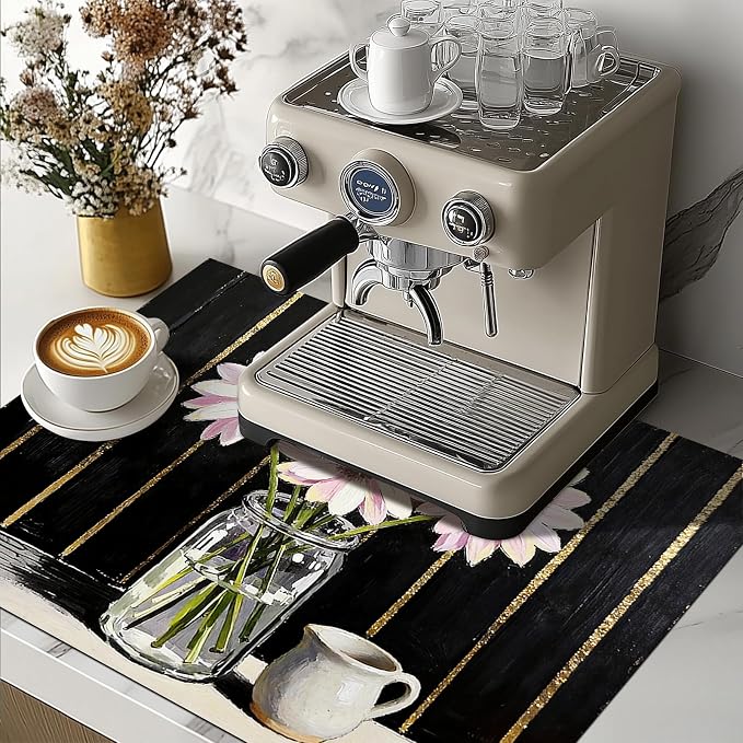 HOMETITUTE Spring Stove Top Cover 28x20 Floral Daisy Art Heat Resistant Protector