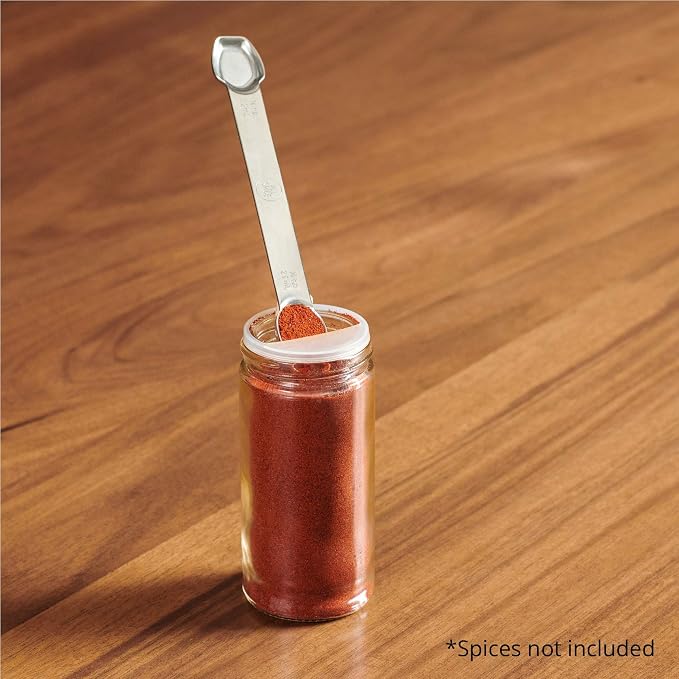 Stainless Steel Double Sided Measuring Spoon- 1/2 Teaspoon and 1/4 Teaspoon