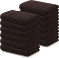 Kitinjoy Cotton Waffle 12-Pack Kitchen Towels, 13" x 28", Blackish Green | Super Soft, Ultra-Absorbent, Fast Drying, lightweight, Quick Drying Kitchen Hand Towels