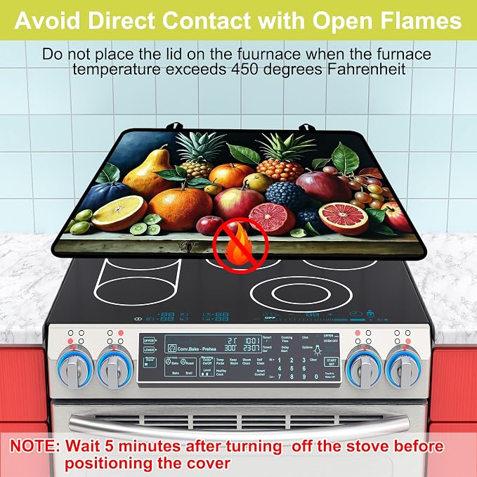 Stove Top Covers for Electric Stove, Glass Stove top Cover 28"x 20"