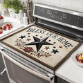 HOMETITUTE Stove Top Cover 28x20 Bless Our Home Star Heat Resistant Mat