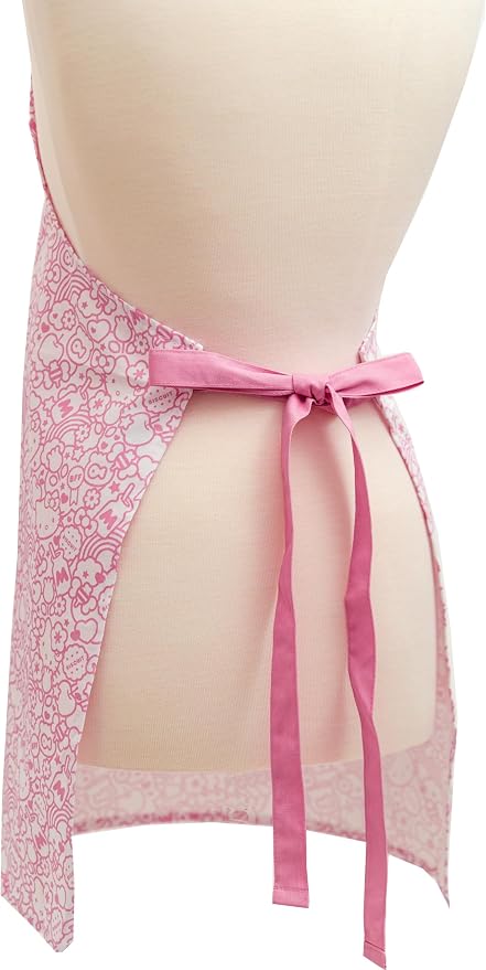 Hello Kitty Print 28" Adult Apron and Pot Holder Set