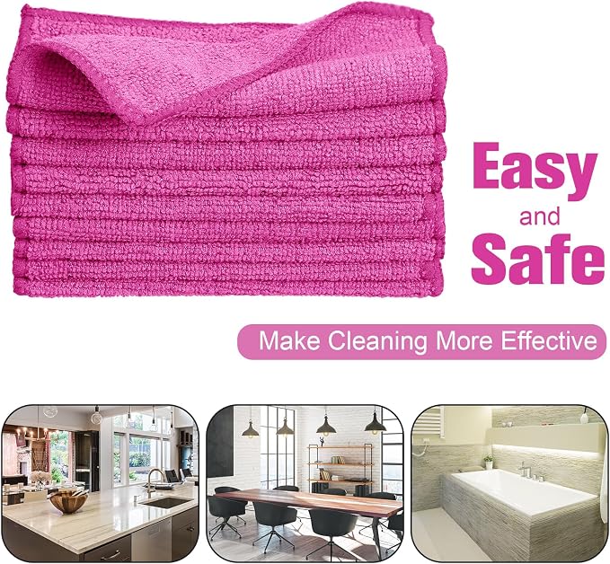 30 Pcs Dry Erase Cloth,6 X 6 Inch,Pink | Cleaning Rags Reasonable Whiteboard Cloth Kitchen Towels Microfiber Towels Cars Wash