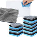 50 Pcs Dry Erase Cloth,6 X 6 Inch,Blue/Gray/Black | Cleaning Rags Reasonable Whiteboard Cloth Kitchen Towels Microfiber Towels Cars Wash
