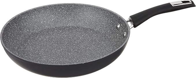 Bialetti Impact Textured Nonstick Oven-Safe Frying Pan, 12 Inch, Gray