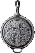 Lodge 10.25 Inch Cast Iron Skillet – Pre-Seasoned Frying Pan with Teardrop Handle – Oven, Stovetop, Grill & Campfire Use – Made in USA – Non-Toxic, Even-Heating Cookware – 250th Anniversary Logo