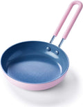 GreenPan Mini Healthy Ceramic Nonstick, 5" Round Egg Pan, PFAS-Free, Dishwasher Safe, Stay Cool Handle, Pink
