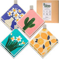 Eulnars Swedish Dishcloths for Kitchen, 8 Pack Reusable Paper Towels with Clips, Non-Scratch Swedish Dish Towels, Super Absorbent Cellulose Sponge Cloths, Assorted