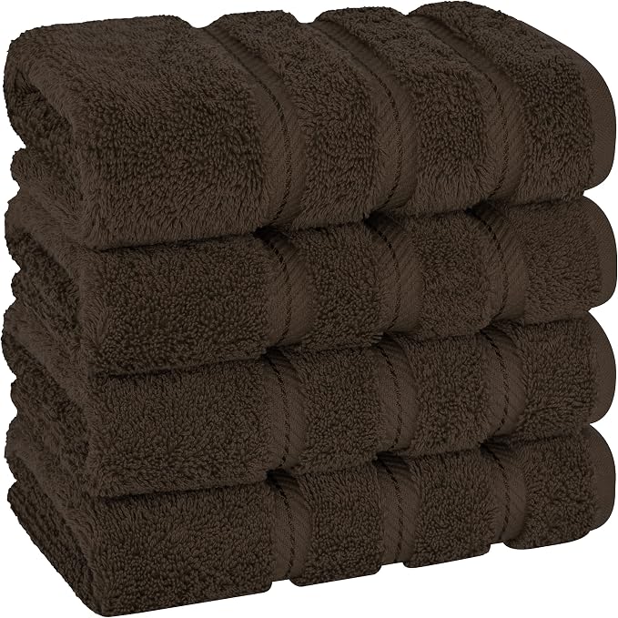American Soft Linen 100% Cotton Luxury Turkish Towels, 4 PC Hand Towel Set | Soft Absorbent Quick Dry OEKO Tex Standard 100 Certificated Durable Machine Washable Premium Hotel Quality