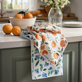 RECYCO Waffle Kitchen Towel Set of 2 - Quick Dry Microfiber Sustainable Dish Towels - Ultra Absorbent Reusable Cleaning Tea Towels - Lightweight Hand Towels,16”x 28”, Fruitful Foliage & Vine