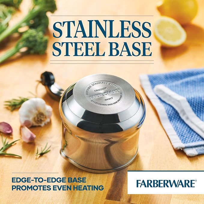 Farberware Classic Series Stainless Steel Butter Warmer, Melting Pot, Milk Warmer Pot