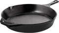 Utopia Kitchen Cast Iron Skillet 10.25 Inch Pre-Seasoned PFAS-Free Black | Chef Pan, Even Heat Distribution, Stovetop, Oven, Campfire and Grill Safe, Large Skillet, Indoor Outdoor Use