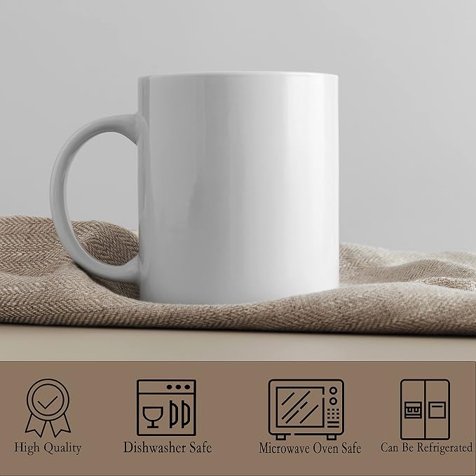 TANGLONG 11oz White Ceramic Sublimation Cups,12PCS Mugs Blank for DIY gifts | Tazas Para Sublimar,Ceramic Cup,Sublimation Mugs Blank, Bulk Mugs for Coffee, Tea, Latte, Soup, Milk, Cocoa, homemade gifts