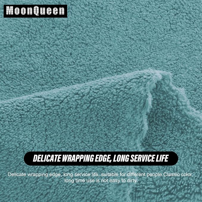 MOONQUEEN Ultra Soft Premium Washcloths Set - 12 x 12 inches - 72 Pack - Quick Drying - Highly Absorbent Coral Velvet Bathroom Wash Clothes (Teal)