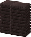 Homaxy 100% Cotton Waffle Weave Kitchen Dish Towels 18-Pack, Dark Brown | 13 x 28 Inches, Ultra Soft Absorbent Dish Towels, Quick Drying Cleaning Towels