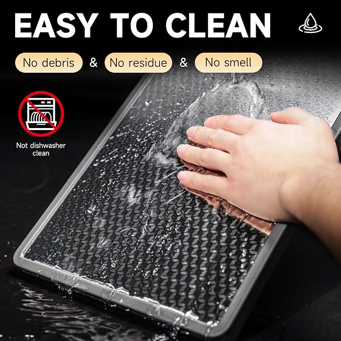 Double Sided Cutting Board, 1 PCS 316 Stainless Steel Cutting Boards for Kitchen, Food Grade, Scratch Resistant Mesh, Large Size 16.3"*10.5" (1 side 316 Stainless Steel Other side Wheat Straw PP)