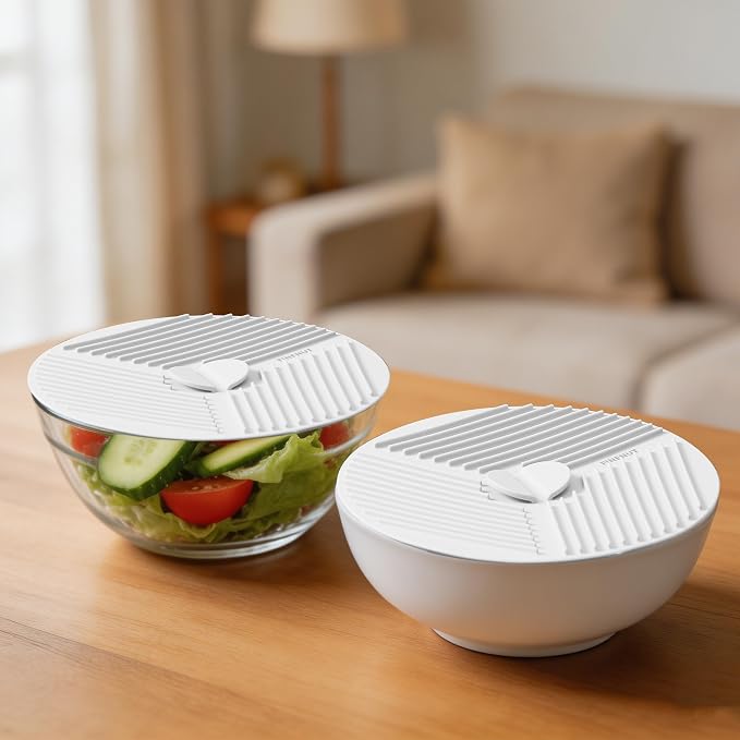 3 Pack 6 Inch Silicone Lids for Bowls, Microwave Splatter Cover Food Storage Universal Multi-Use Pot Holders Trivet Mats, Heat Resistant Dishwasher Safe for Cups Mugs Kitchen Food Containers