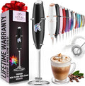 Mini & Mighty Milk Frother Wand – Powerful Handheld Coffee Frother, Battery Operated Drink Mixer – Compact Pocket Size – Detachable Whisk for Latte, Cappuccino, Matcha, Hot Chocolate