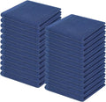 Homaxy 100% Cotton Waffle Weave Kitchen Dish Cloths 24-Pack, Navy Blue | 12 x 12 Inches, Ultra Soft Absorbent Dish Towels, Quick Drying Dish Rags with Hanging Loop