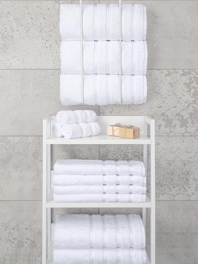 American Soft Linen 100% Cotton Luxury Turkish Towels, 4 PC Bath Towel Set | Soft Absorbent Quick Dry OEKO Tex Standard 100 Certificated Durable Machine Washable Premium Hotel Quality