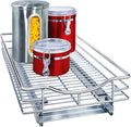 LYNK PROFESSIONAL® Pull Out Cabinet Organizer, Kitchen Slide Out Drawer | 11W x 18D chrome rollout shelf creates easy-access storage for cookware, pantry items and kitchen essentials inside cabinets