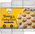 Cooling Rack for Cooking and Baking - 10" x 15" Set of 2 Stainless Steel, Oven Safe Grid Wire Cookie Cooling Racks | Oven Safe, Grid Wire, Stainless Steel