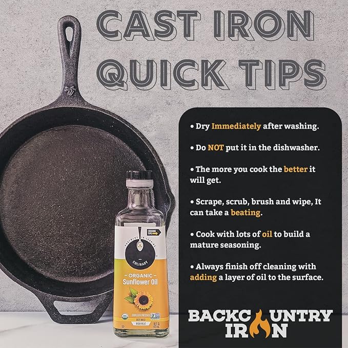 6-1/2 Inch Round Small Pre-Seasoned Cast Iron Skillet