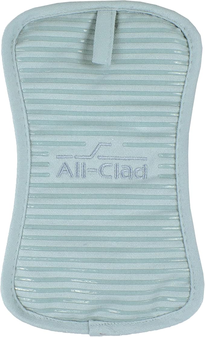 All-Clad Premium Pot Holder & Hot Pad: Heat Resistant up to 500 Degrees - 100% Cotton, 10"x6.25" Hot Pad for Kitchen and Barbeque, 1-Pack, Rainfall