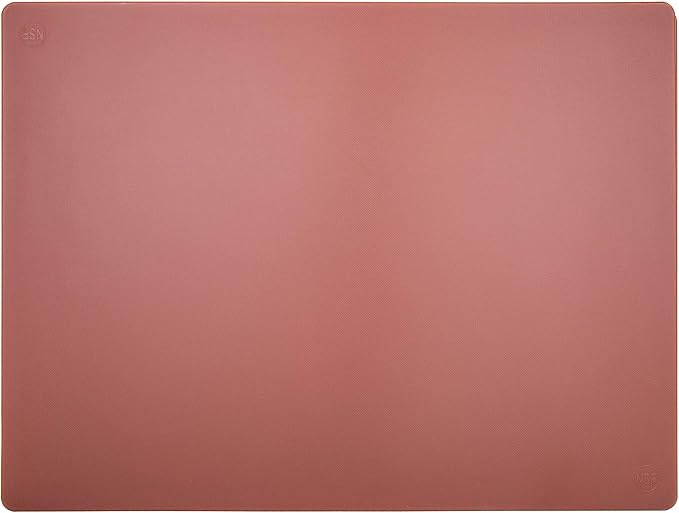 Thirteen Chefs Extra Large 24 x 18 Brown Cutting Board - 1/2" Thick HDPE Plastic for Cooked Meat, NSF Professional Grade for Restaurant Kitchens