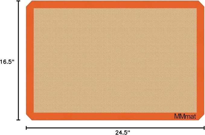 Best German Silicone Baking Mats, Counter Mat - Full Size Sheet | Non Slip Silicone Baking Sheet, Non Stick Reusable, BPA Free, PFOA Free, Non-toxic, Dishwasher Safe