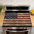 American Flag Grunge Electric Stove Top Cover Protector,Glass Flat Top Stove Mat,Heat-Resistant Oven Induction Cooktop Mat for Ceramic Countertop Mats Dish Drying Mat
