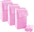 MOONQUEEN Ultra Soft Premium Washcloths Set - 12 x 12 inches - 72 Pack - Quick Drying - Highly Absorbent Coral Velvet Bathroom Wash Clothes (Frozen Berry)