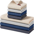 Homaxy 8 Pack 100% Cotton Kitchen Towels and Dishcloths Set, Assorted | 12 x 12 Inches and 13 x 28 Inches Kitchen Towels Set, Ultra Soft Absorbent Dish Cloths for Washing Dishes