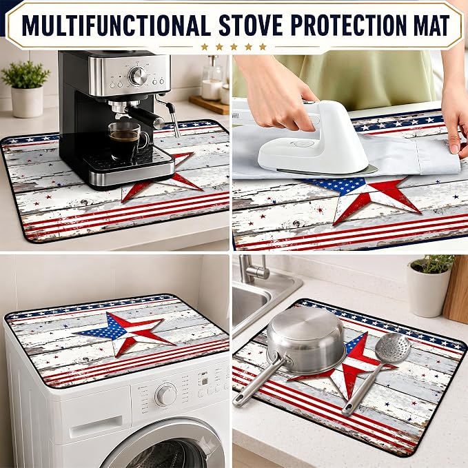 Stove Top Covers with A Non-slip Rubber Coating | protect Your Stove from Scratches, Extend Countertop Space, and Add A Classic Kitchen Touch