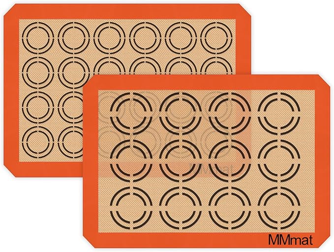 Best German Silicone Baking Mat, 2 Half Sheets Cookie Baking Mats | Non Slip Silicone Baking Sheet, Non Stick Reusable, BPA Free, PFOA Free, Non-toxic, Dishwasher Safe