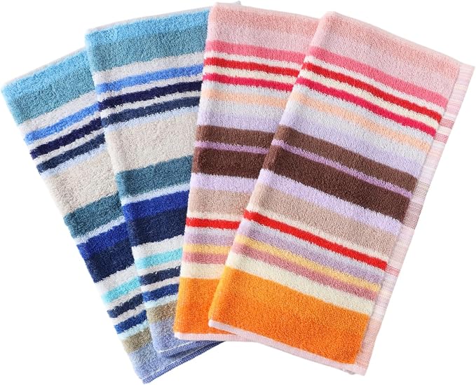 Dish Cloths for Washing Dishes, Kitchen Hand Towels WashCloths | Good Absorption, for Cleaning Drying Wiping, Dish Rags ,quick dry, 100% Cotton,12x12 inches, Pack 8 Wash Cloths