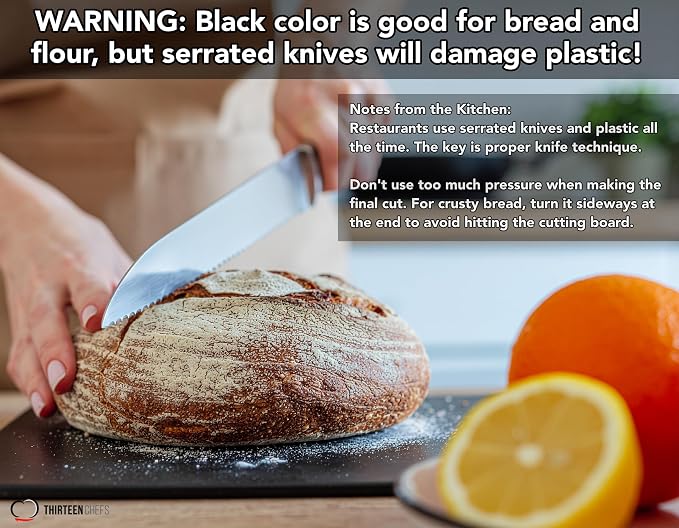 Black Plastic Cutting Board - 18 x 12 Inch Large, 1/2" Thick HDPP Poly for Restaurants and Commercial Kitchens, NSF Stamped