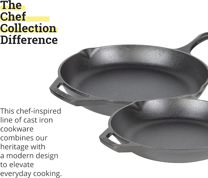 Lodge Chef Collection 2pc Set (10" & 12" Skillet)