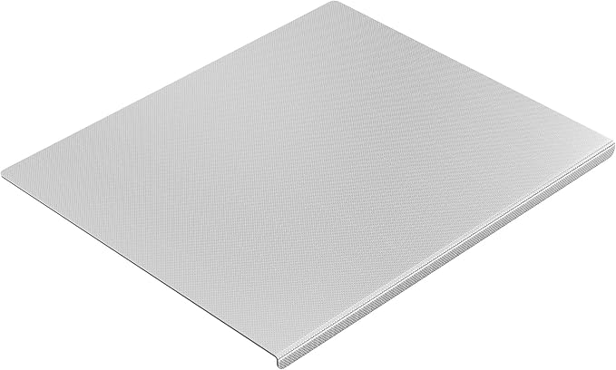 Stainless Steel Cutting Board, 15" x 11" Chopping Board for Kitchen, Metal Cutting Board with Lip & Non-Slip Pad, Easy to Clean, 40 x 30 cm
