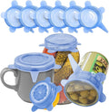 Orblue Silicone Stretch Lids 6-Pack Small for Fresh Food Storage - Seal in Flavors, Keep Food Fresh and Reduce Waste