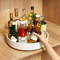 11.8" Lazy Susan Organizer for Cabinet, Turntable Spice Rack with Non-Slip Base & Raised Lip, Pantry Organization and Storage, Kitchen, Fridge, Makeup Vanity, Bathroom Countertop, Under Sink