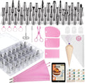 Kootek 90 Piping Bags and Tips Set Frosting Piping Kit for Beginners & Pros | Storage Case, Baking Supplies Kit, 55 Numbered Icing Tips, 20+2 Piping Bags, Pattern Chart, for Cupcake Cookie Cake Decoratin