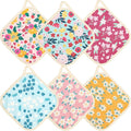 6 Pack Pot Holders 100% Cotton Heat Resistant Potholder, Machine Washable Pot Holder, Hot Pads, Table Pads for Cooking Baking (X)