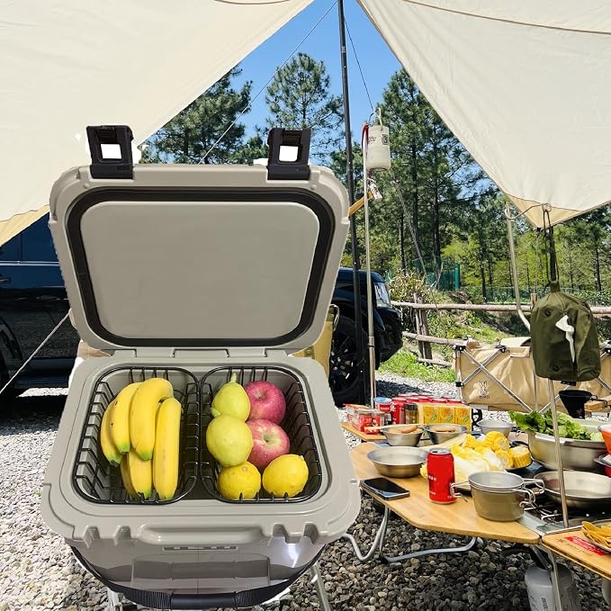 Cooler Basket Compatible with YETI Roadie 24 and Yeti Roadie 32, Dry Goods Wire Cooler Rack Storage Will Keep Smaller Items Dry and Stay Goods High for Roadie 24,32 Ice Chest Good to Hold Fruit, etc.