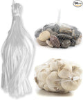 100pcs Undyed Seafood Boil Bags 24” Mesh Bags for Crawfish Shellfish Crab Boil Reusable Produce Onion Net Bags for Fruit Vegetable Storage