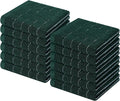 Homaxy 100% Cotton Terry Kitchen Dish Cloths, 12 Pack, Blackish Green | Ultra Soft and Absorbent, Suitable for Drying and Washing Dishes