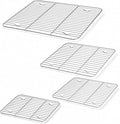 Homikit Stainless Steel Cooling Racks Set for Oven Cooking Baking, 4 PCS | Wire Baking Rack for Toaster Oven Roasting Bacon Cookies, Various Size Metal Racks Fit Sheet Pan, 8.7+9.7+11.6+15.2 Inch